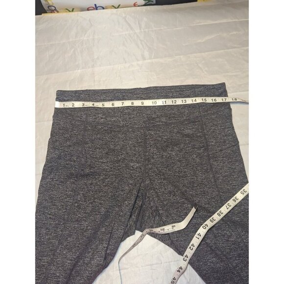 J. Jill Women's Size Large charcoal Gray Fit Marl Leggings Capris Side Zip Pocke - Picture 9 of 14